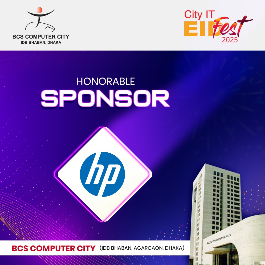 Gratitude to our honorable sponsor HP - City IT EID Fest 2025